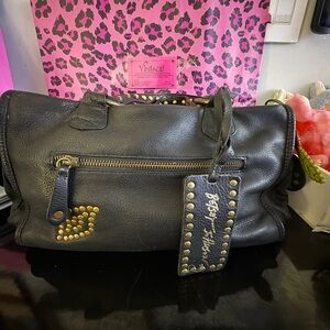 SOLD Betsey Johnson Vintage Black Studded Bag